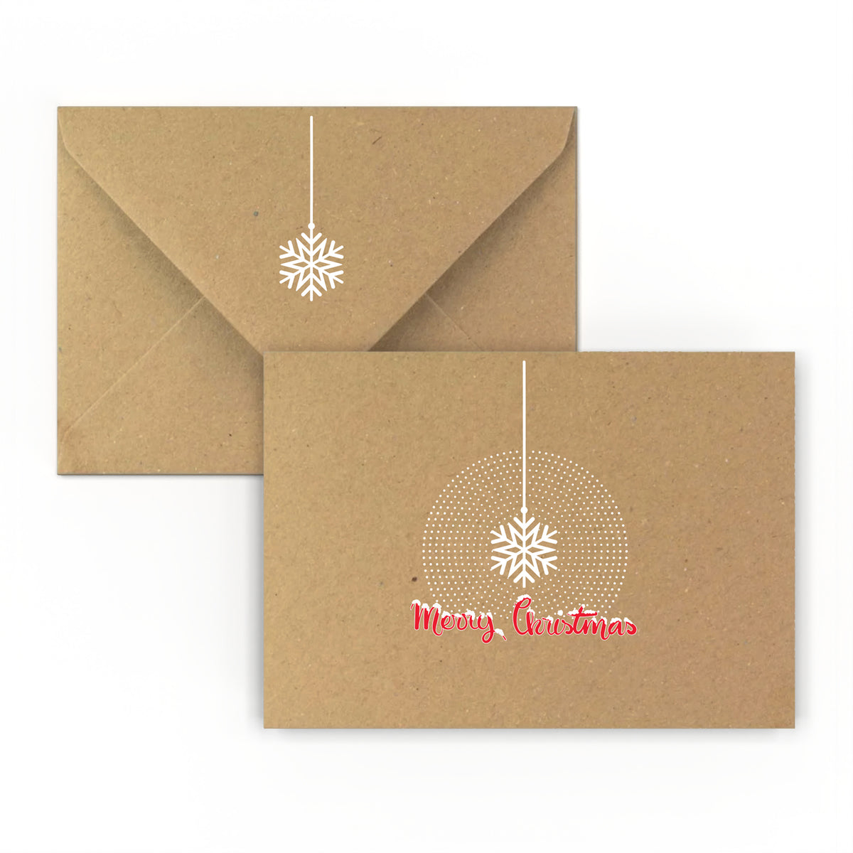 Envelope Christmas Snowflake design