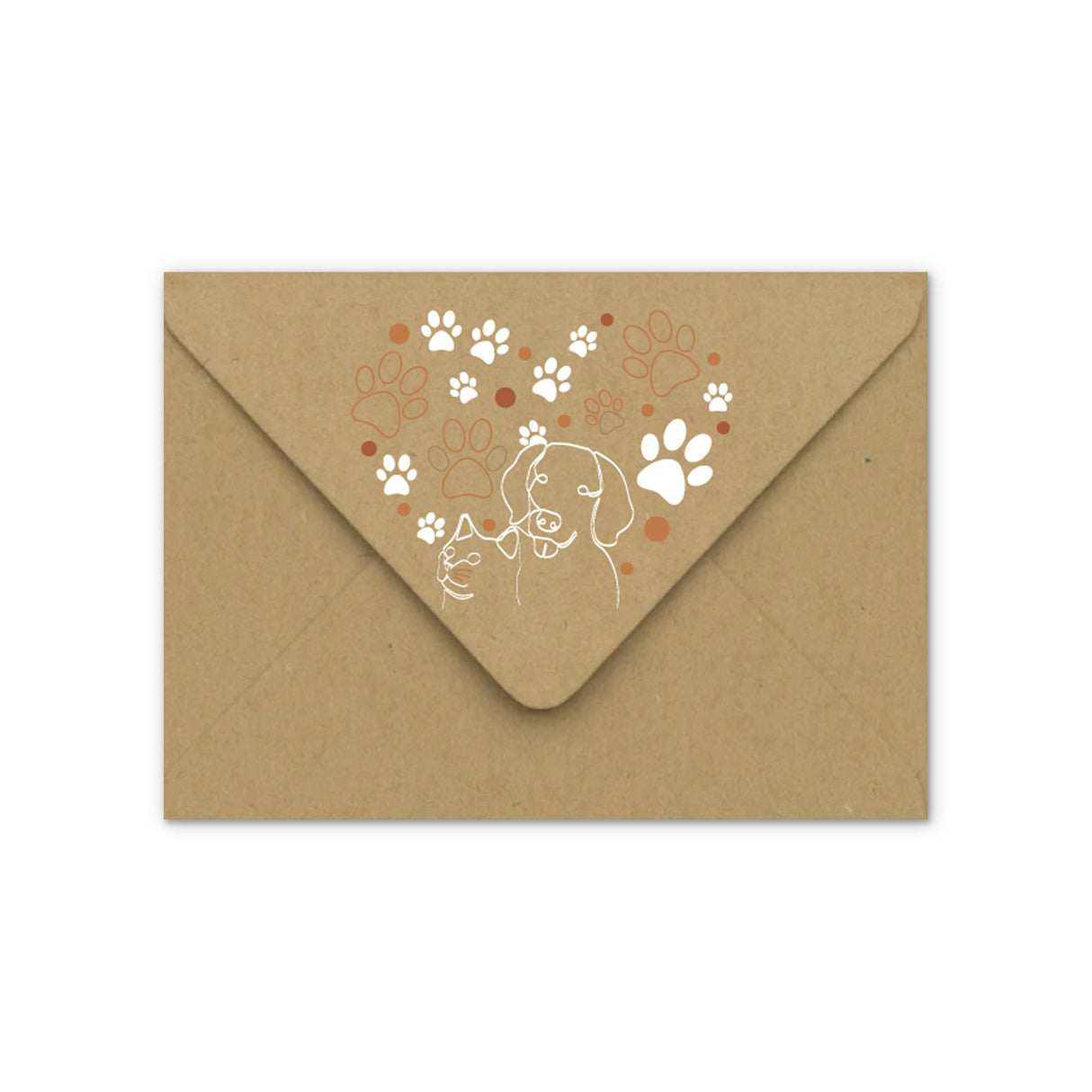 Envelope Paw Print design