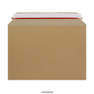 Manila Brown Peel & Seal Rigid Board Mailers Envelope (234 x 334mm)
