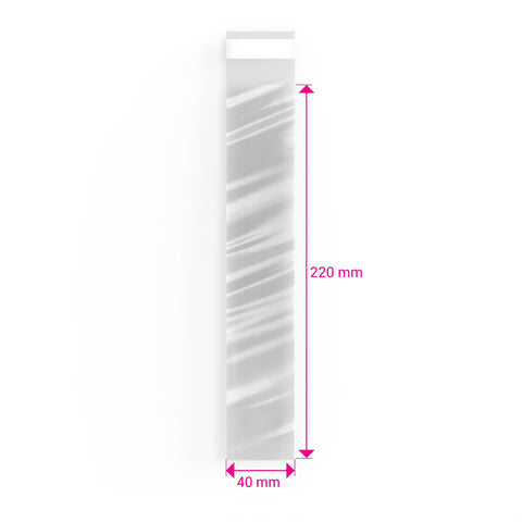 Cello Bags (Non-Header) Clear 220 x 40 mm