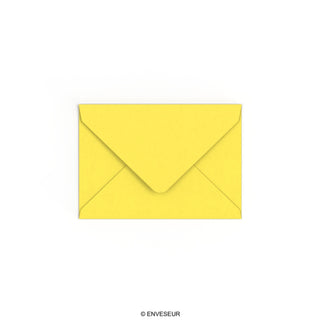 C6 Sunflower Yellow British Made Gummed V-Flap Envelope (114 x 162mm)