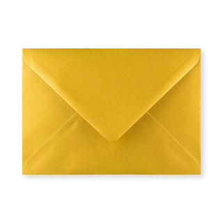 Metallic Gold Gummed V-Flap Greeting Card Envelope (133 x 184mm)