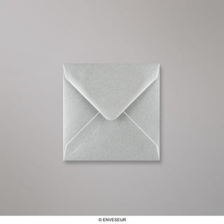 Metallic Silver Gummed V-Flap Greeting Card Envelope (116 x 116mm)