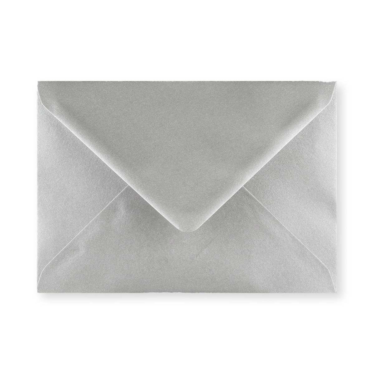 Metallic Silver Gummed V-Flap Greeting Card Envelope (133 x 184mm)