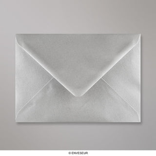 Metallic Silver Gummed V-Flap Greeting Card Envelope (133 x 184mm)