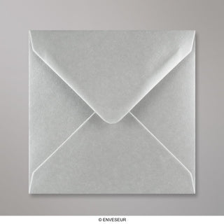 Metallic Silver Gummed V-Flap Greeting Card Envelope (140 x 140mm)