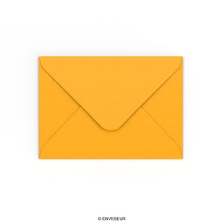 Dark Yellow Gummed V-Flap Envelope (125 x 175mm)