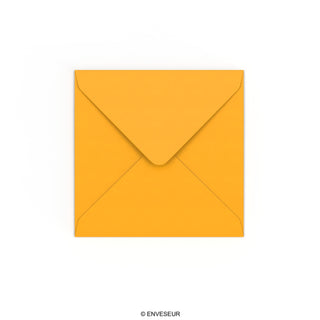 Dark Yellow Gummed V-Flap Envelope (130 x 130mm)