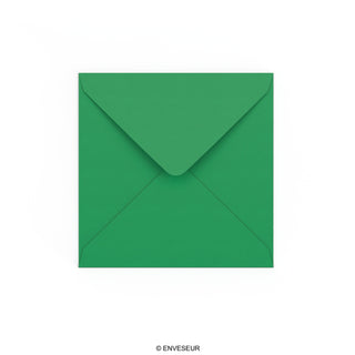 Dark Green Gummed V-Flap Envelope (140 x 140mm)