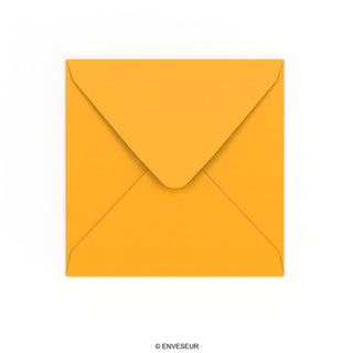 Dark Yellow Gummed V-Flap Envelope (155 x 155mm)