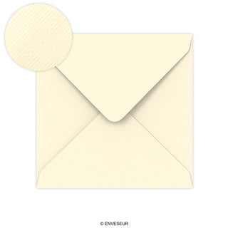 Ivory Gummed V-Flap Envelope (155 x 155mm)