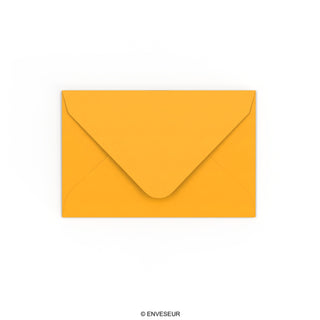 Dark Yellow Gummed V-Flap Envelope (65 x 94mm)