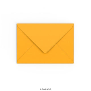 C6 Dark Yellow Gummed V-Flap Envelope (114 x 162mm)
