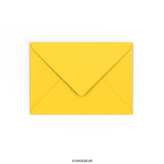 C6 Mid Yellow Gummed V-Flap Envelope (114 x 162mm)