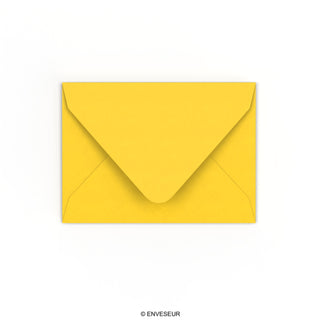 C7 Mid Yellow Gummed V-Flap Envelope (82 x 113mm)