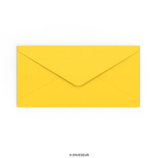 DL Mid Yellow Gummed V-Flap Envelope (110 x 220mm)