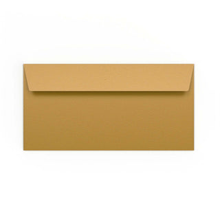 DL Gold Peel & Seal Coloured Envelope (110 x 220mm)