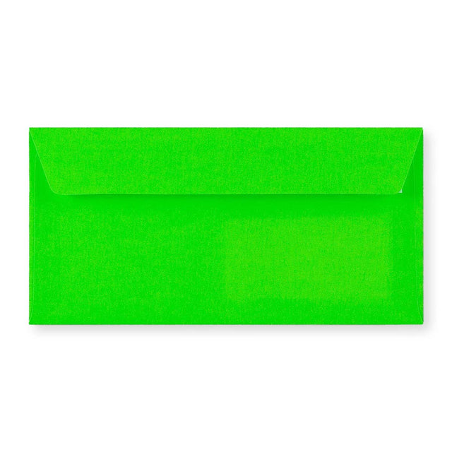 DL Green Peel & Seal Neon Envelope (110 x 220mm)