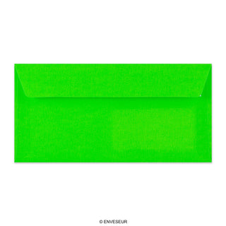 DL Green Peel & Seal Neon Envelope (110 x 220mm)