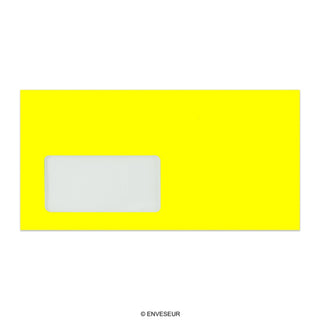 DL Yellow Peel & Seal Neon Envelope (110 x 220mm)