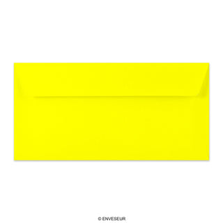 DL Yellow Peel & Seal Neon Envelope (110 x 220mm)