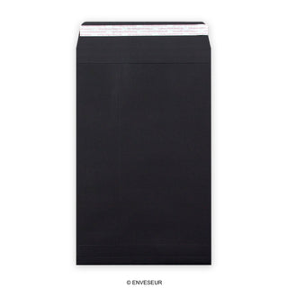C4 Black Peel & Seal Gusset Envelope (324 x 229 x 25mm)