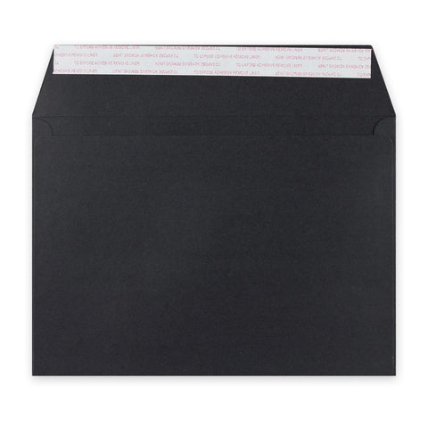 C5 Black Luxury Peel & Seal Envelope (162 x 229mm)