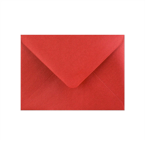 Pearlescent Envelopes Red 82 x 113 mm (C7) Gummed