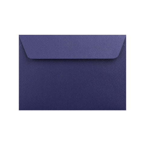Pearlescent Envelopes Dark Blue 114 x 162 mm (C6) Peel and Seal