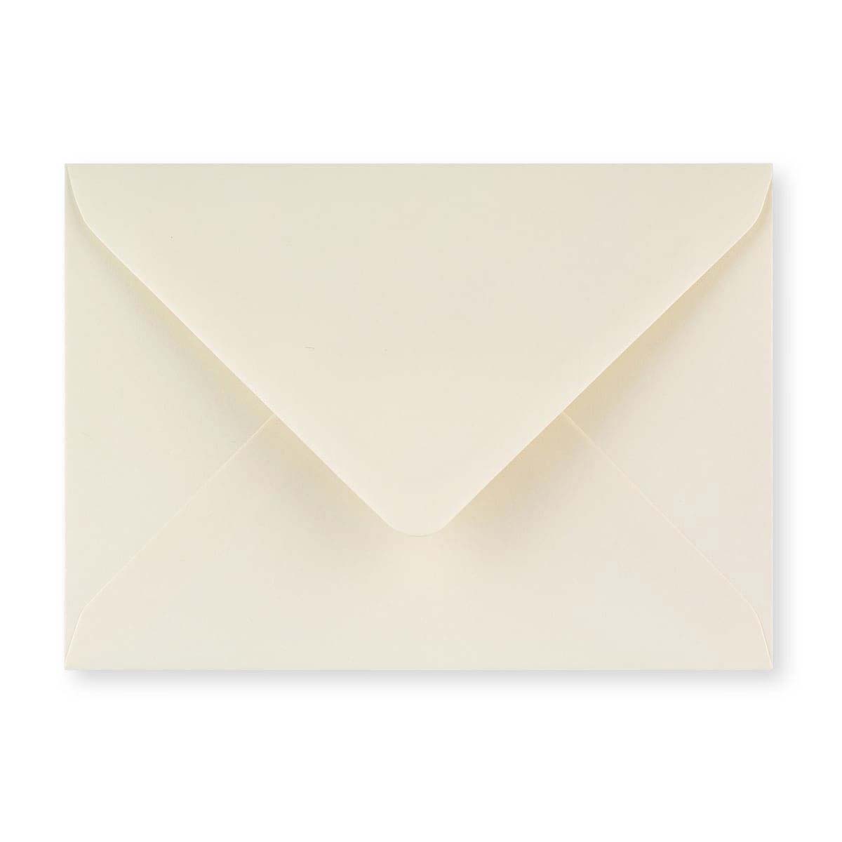 C6 Ivory Wove Gummed V-Flap Greetings Envelope (114 x 162mm)
