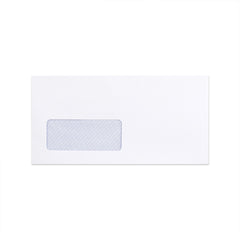White Envelope with Internal Opacity - Window 110x220 mm (DL) 110gsm