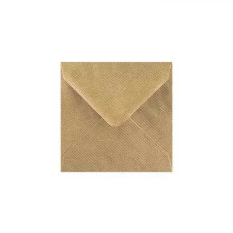 Ribbed Kraft Envelope 116x116 mm