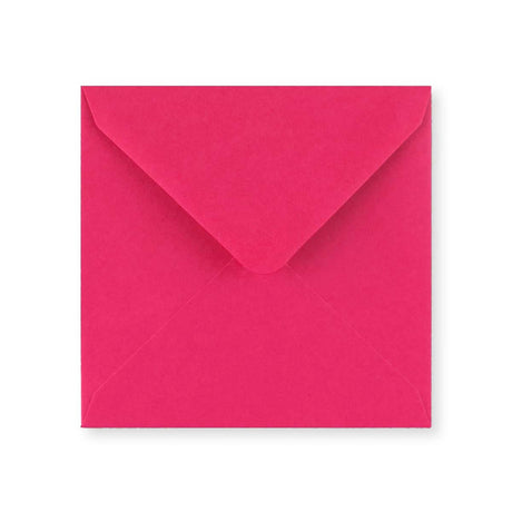 Fuschia Pink Gummed V-Flap Greeting Card Envelope (130 x 130mm)