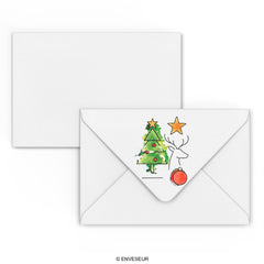 Christmas envelope Christmas Tree White 114 x 162 mm
