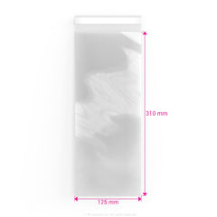 Cello Bags (Non-Header) Clear 310 x 125 mm