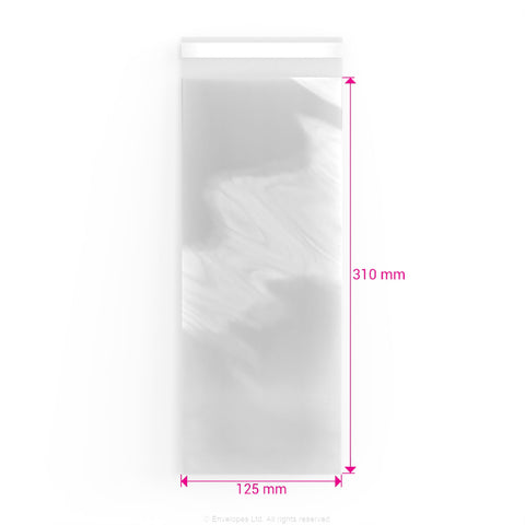 Cello Bags (Non-Header) Clear 310 x 125 mm