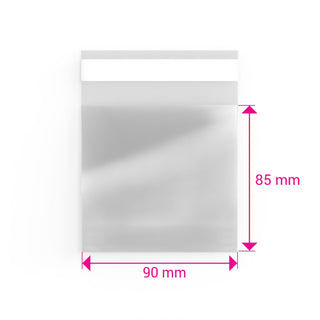Cello Bags (Non-Header) Clear 85 x 90 mm