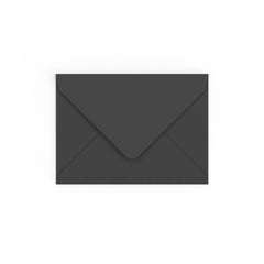 Black British Made Gummed V-Flap Envelope (133 x 184mm)