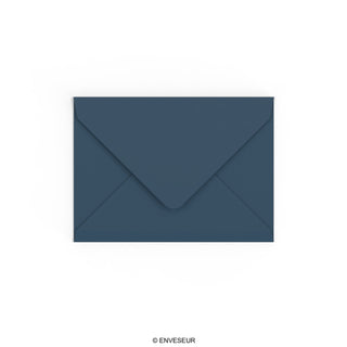 Navy Blue British Made Gummed V-Flap Envelope (133 x 184mm)