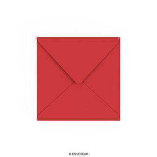 Cherry red envelope 155x155 mm