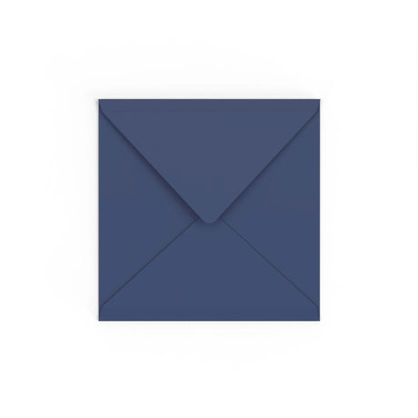 Navy Blue British Made Gummed V-Flap Envelope (155 x 155mm)