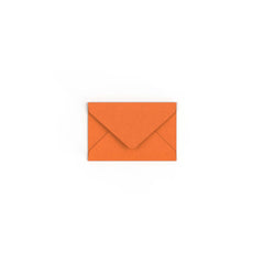 Flame Orange British Made Gummed V-Flap Envelope (62 x 94mm)