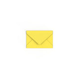Sunflower Yellow British Made Gummed V-Flap Envelope (62 x 94mm)