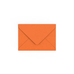 C6 Flame Orange British Made Gummed V-Flap Envelope (114 x 162mm)