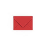 C7 Cherry Red British Made Gummed V-Flap Envelope (82 x 113mm)