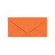 DL Flame Orange British Made Gummed V-Flap Envelope (110 x 220mm)