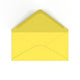 DL Sunflower Yellow British Made Gummed V-Flap Envelope (110 x 220mm)