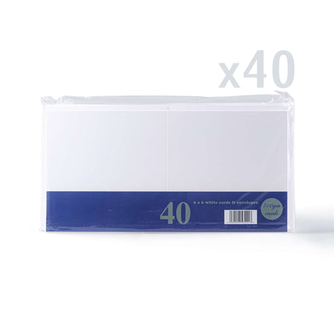 White Smooth Cards & Envelopes Pack White 155x155 mm + 145x145 mm