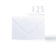 White Smooth Cards & Envelopes Pack White 133x184 mm + 125x175 mm