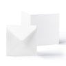 White Smooth Cards & Envelopes Pack White 130x130 mm + 125x125 mm